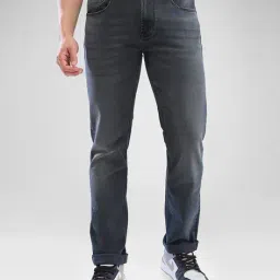spykar Men Lightly Washed Regular Fit Jeans image 1