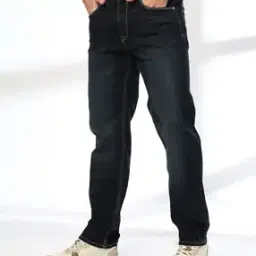 john players jeans Men Lightly Washed Straight Fit Jeans-picture-42