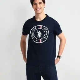 u.s. polo assn. Men Logo Print Slim Fit Round-Neck T-Shirt-picture-13