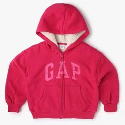 gap kids Girls Zip-Front Hoodie with Applique Logo-picture-36