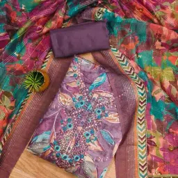 svaraa Women Unstitched Dress Material image 1