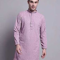 jompers Men Embroidered Regular Fit Long Kurta-picture-4