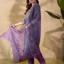 svaraa Women Embroidered Straight Kurta Set-picture-25