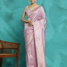 jaipur kurti Women Woven Pre-Stitched Saree-picture-25