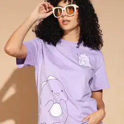 the dry state Women Relaxed Fit Graphic T-Shirt with Round Neck-picture-18