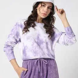 yousta Women Tie & Dye Boxy Fit Round-Neck Sweatshirt-picture-31