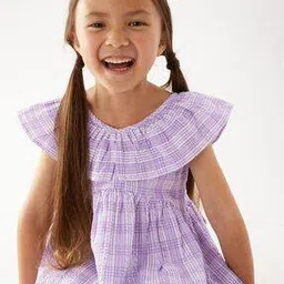 marks & spencer Checked Fit & Flare Dress-picture-34