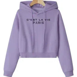 fyre rose Women Typographic Print Hoodie image 1