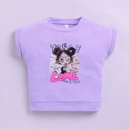 giniekids Girls Graphic Print Regular Fit Round-Neck Top-picture-33