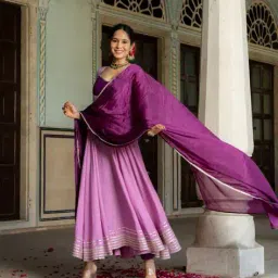 anni designer Women Anarkali Kurta Set image 1
