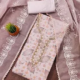 svaraa Women Floral Print 3-Piece Unstitched Dress Material-picture-38