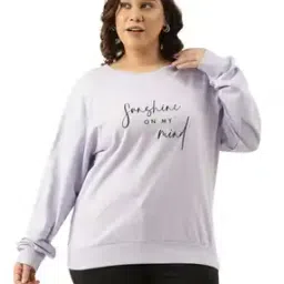 marca bold Women Typographic Print Regular Fit Sweatshirt-picture-24