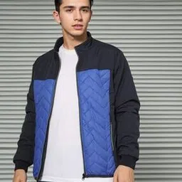 the indian garage co Colourblock Zip-Front Bomber Jacket-picture-49