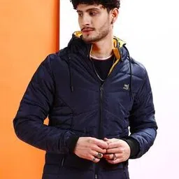 the indian garage co Men Regular Fit Hooded Puffer Jacket-picture-29