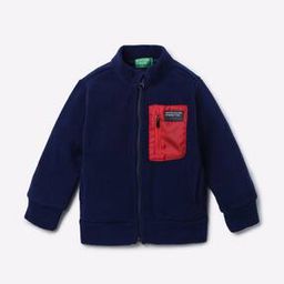 united colors of benetton Textured Zip-Front Sweatshirt-picture-19