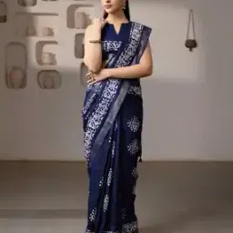 soch Women Batik Print Saree with Tassels-picture-17