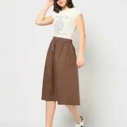 yousta Women A-Line Midi Length Skirt-picture-16