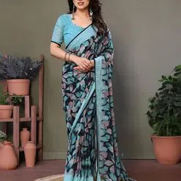 villagius Women Floral Print Saree-picture-52