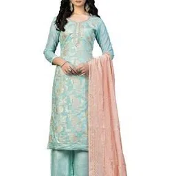 svaraa Women Embroidery Unstitched Dress Material-picture-14