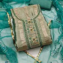 svaraa Women Embroidery Unstitched Dress Material-picture-15