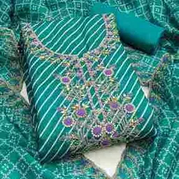 svaraa Women Embroidered 3-Piece Unstitched Dress Material-picture-19