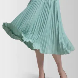 zwerlon x ag Women Pleated A-Line Skirt image 1