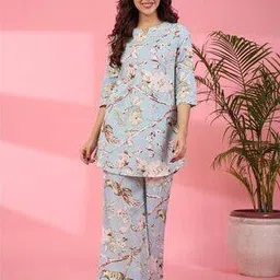say Women Floral Print Nightwear Set-picture-26