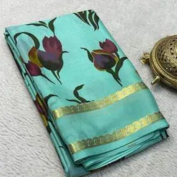 shree silk mills Women Printed Semi Mysore Silk Saree -picture-21