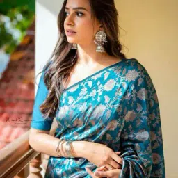 revangi Woven Saree With Running Blouse Piece image 1