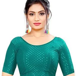 ss sanket synthetics Women Slip-on Readymade Blouse-picture-17