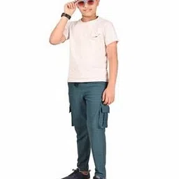 pixie n prince Boys Striped Slim Fit Track Pants with Cargo Pockets-picture-48