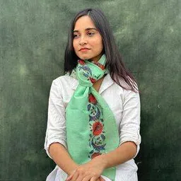 buta buti Women Floral Print Scarf with Folded Hem-picture-34