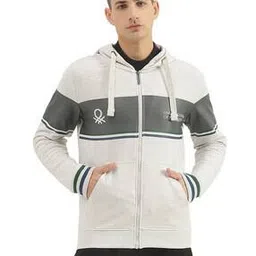 united colors of benetton Men Regular Fit Hoodie with Kangaroo Pocket-picture-12