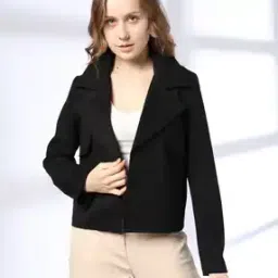 miss players Women Relaxed Fit Jacket with Notched Lapel-picture-12