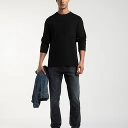 altheory by azorte Relaxed Fit T-Shirt with Jacquard Neck Rib-picture-51