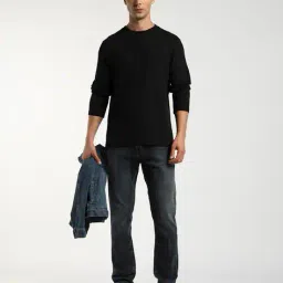 altheory by azorte Relaxed Fit T-Shirt with Jacquard Neck Rib image 1