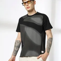 Men Printed Relaxed Fit Crew-Neck T-Shirt-image-85