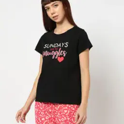 yousta Women Graphic Print Round-Neck T-Shirt-picture-25