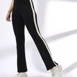 teamspirit Women Flared Leggings with Contrast Taping-picture-24