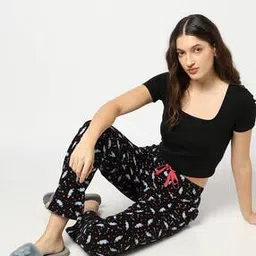 Women Printed Regular Fit Pyjamas-image-53