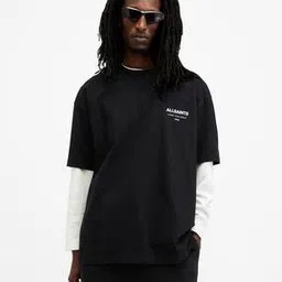 all saints Underground Oversized Crew-Neck T-Shirt-picture-34