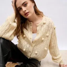 Women Self-design Cardigan-image-34
