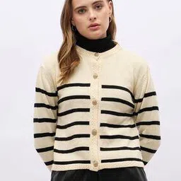 styli Women Stripes Cardigan-picture-43