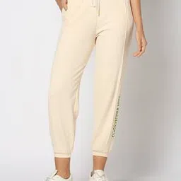 Women Panelled Relaxed Fit Joggers-image-0