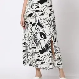 fig Women Printed Relaxed Fit Flared Skirt-picture-53