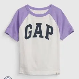 gap kids Logo Printed T-Shirt With Contrasted Raglan Sleeves-picture-38