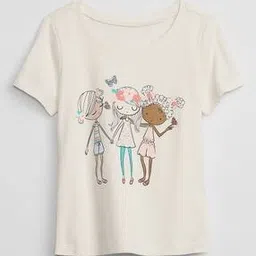 Graphic Print Round-Neck T-Shirt-image-61