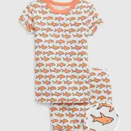 gap kids Shark Print T-Shirt & Shorts Set-picture-15