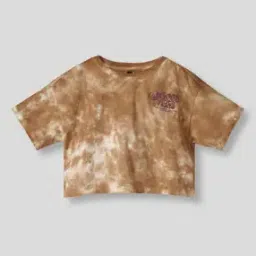rio girls Girls Tie & Dye Print Relaxed Fit Crew-Neck T-Shirt-picture-46
