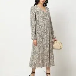 fig Women Printed Relaxed Fit Wrap Dress-picture-36